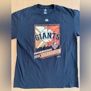 NWOT Rare Vintage Style 2010 San Francisco Giants World Series Champs Shirt Sz L